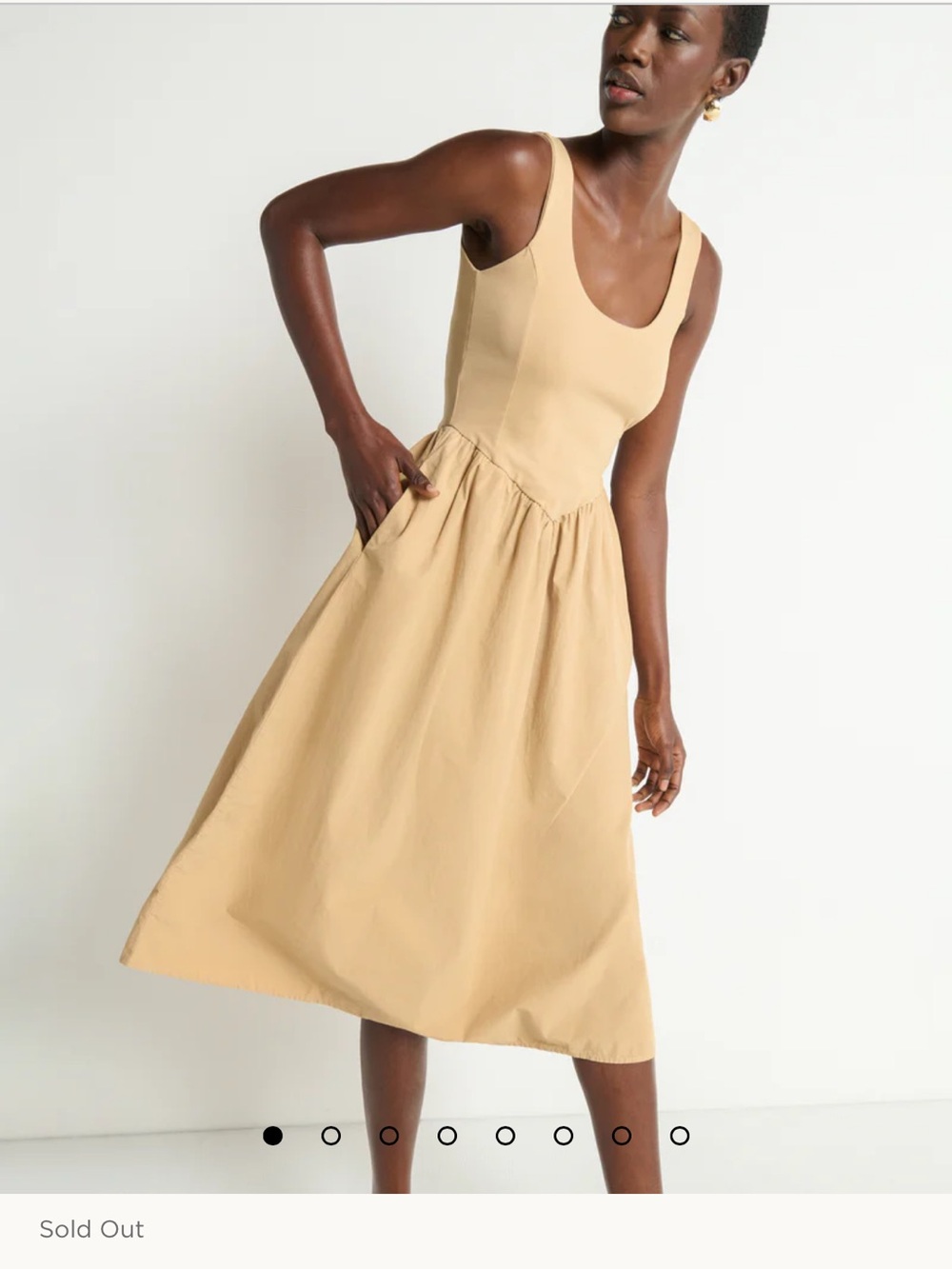 Anthropologie Nation LA Fiona Dress Toffee XS